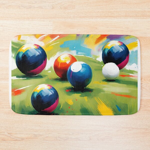 Item preview, "Vibrant Roll: An Abstract Splash of Lawn Bowls Colors" designed and sold by A-Work-Of-Art.