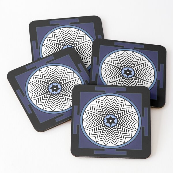 Item preview, Shiva Yantra Blue Black designed and sold by Milan Sensiart.