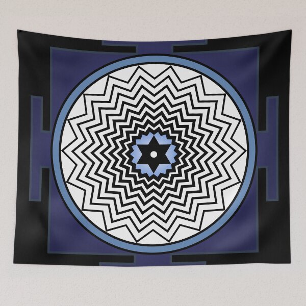 Item preview, Shiva Yantra Blue Black designed and sold by Milan Sensiart.