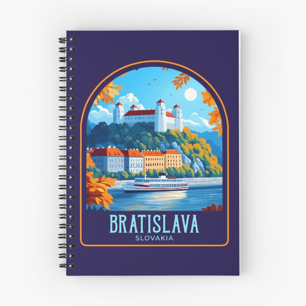Item preview, Bratislava Vintage Travel Illustration designed and sold by HomeLivingCo.