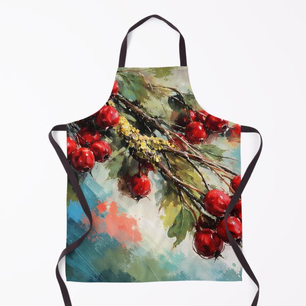 Item preview, Vibrant Red Hawthorn Berries on Branch designed and sold by cuprum.