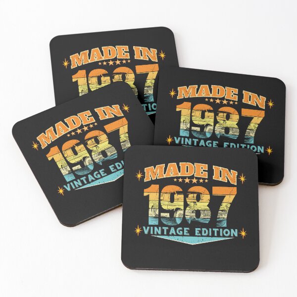 Item preview, Made in 1987 Vintage Birthday Gift – Retro 80s Distressed 39th Birthday Design designed and sold by MixedVibes Co..