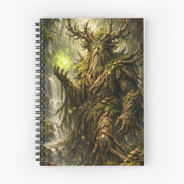 Item preview, Ancient Forest Ent Guardian – Mystical Tree Spirit Fantasy Art designed and sold by DrakariArt.