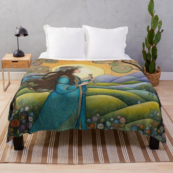 Item preview, Folk Art Celtic Druid in a meadow designed and sold by Colin Bentham.