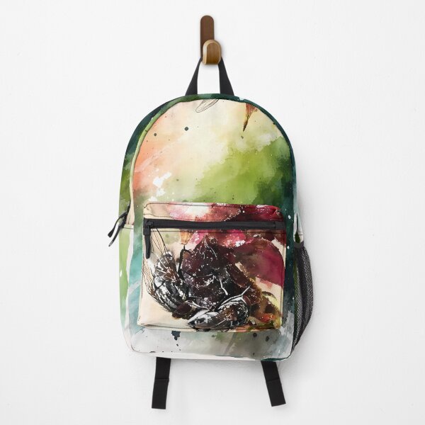 Item preview, Berries and Flies Watercolor Scene designed and sold by cuprum.