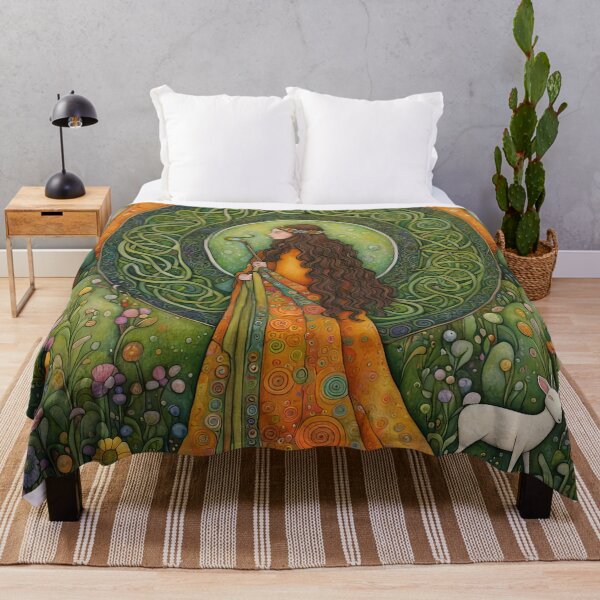 Item preview, Folk Art Celtic Druid in a meadow designed and sold by Colin Bentham.