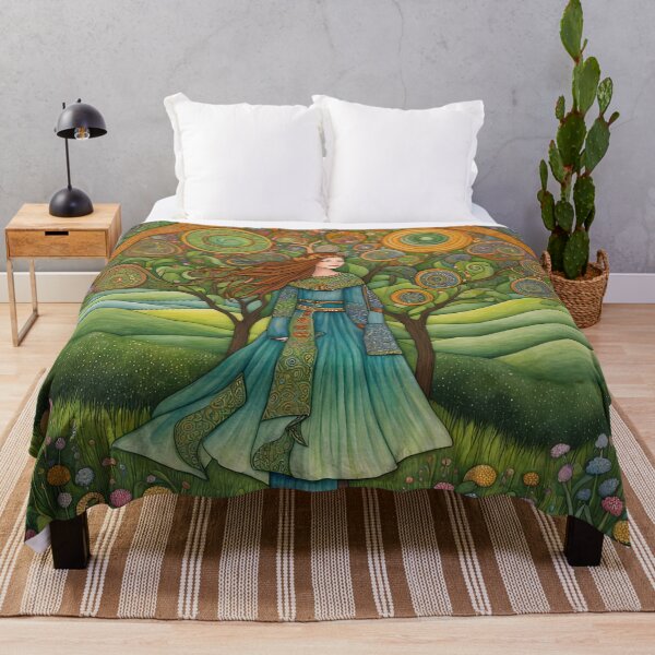 Item preview, Folk Art Celtic Druid in a meadow designed and sold by Colin Bentham.