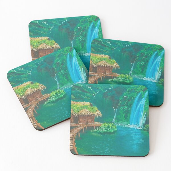 Item preview, Tropical Paradise Island Waterfall Vacation designed and sold by NinMema.