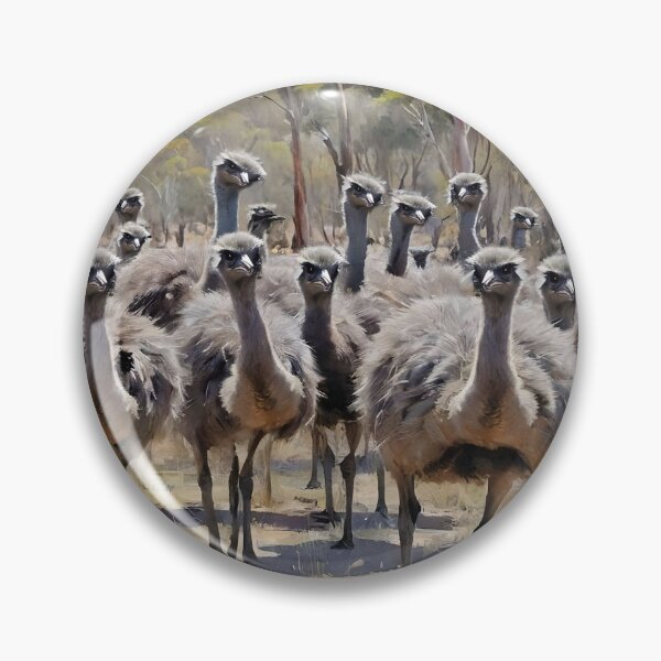 Item preview, Australian Emus The Great Migration Oil Paint, designed and sold by A-Work-Of-Art.