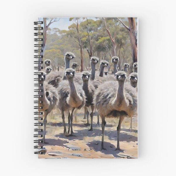 Item preview, Australian Emus The Great Migration Oil Paint, designed and sold by A-Work-Of-Art.