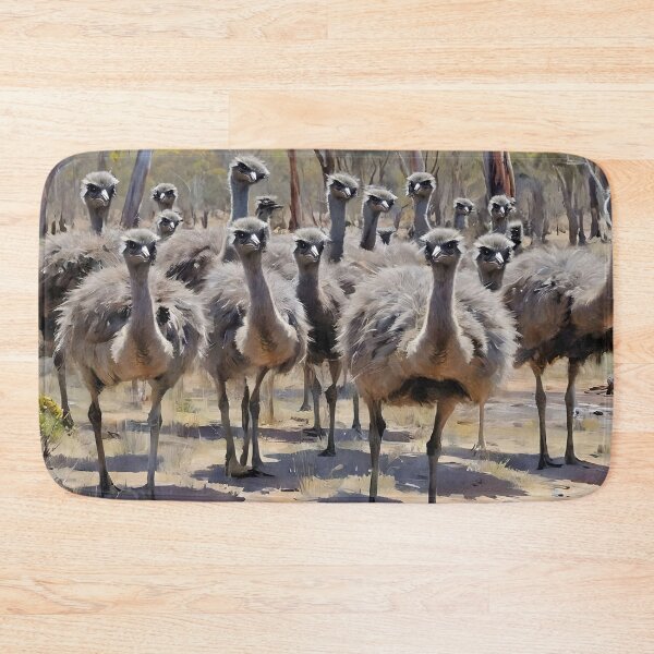 Item preview, Australian Emus The Great Migration Oil Paint, designed and sold by A-Work-Of-Art.