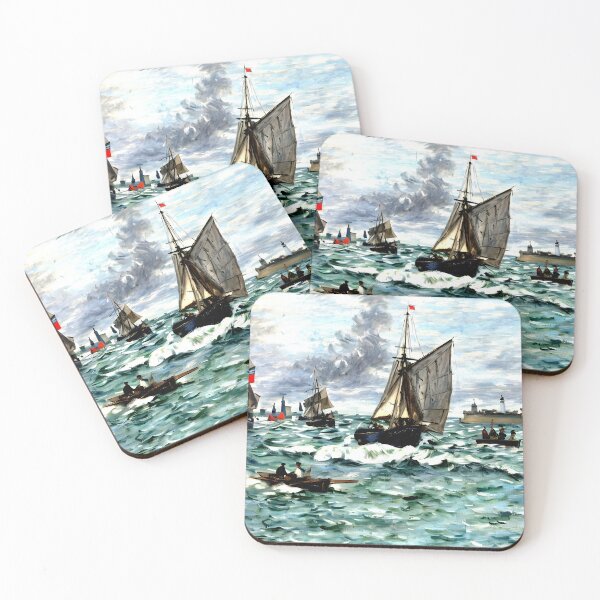 Item preview, Entrance to the Port of Honfleur designed and sold by artdesignsnow.
