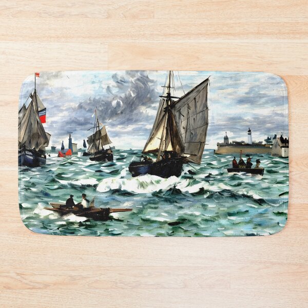 Item preview, Entrance to the Port of Honfleur designed and sold by artdesignsnow.