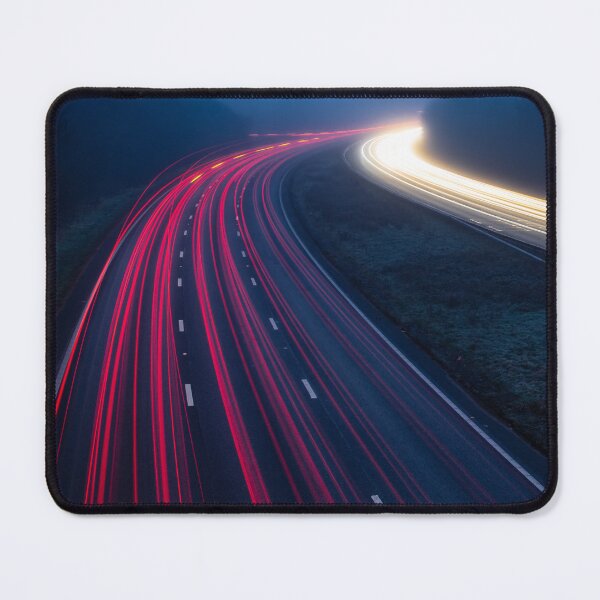 Item preview, A3 Motorway at Night Surrey | England UK Night Road Photography | Urban Light Trails designed and sold by ThatSurreyLife.