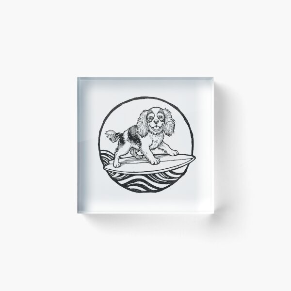 Item preview, Cavalier King Charles Spaniel on Skateboard – Skate Dogs Club designed and sold by PhokaPhokich.