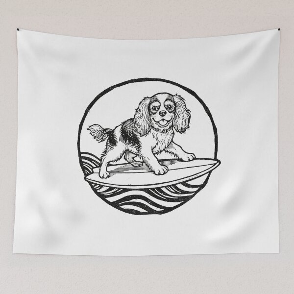 Item preview, Cavalier King Charles Spaniel on Skateboard – Skate Dogs Club designed and sold by PhokaPhokich.