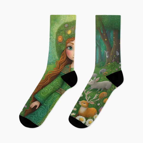 Item preview, Folk Art Celtic Druid in a meadow designed and sold by Colin Bentham.