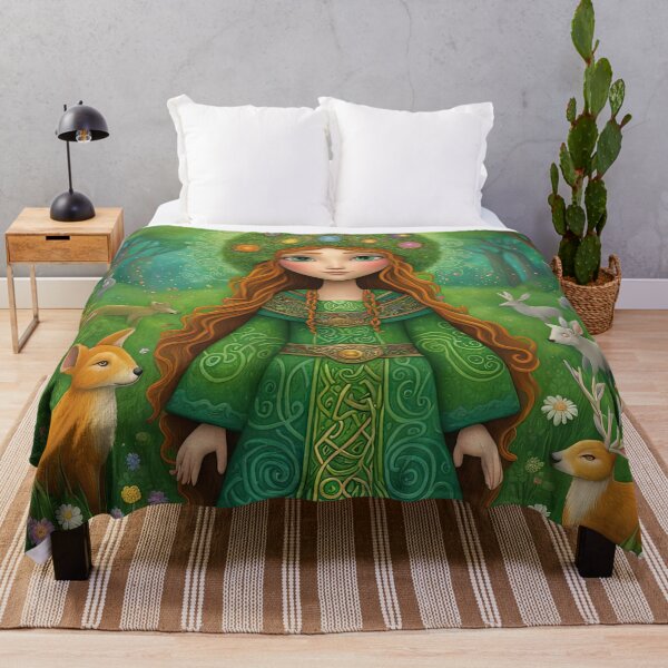 Item preview, Folk Art Celtic Druid in a meadow designed and sold by Colin Bentham.