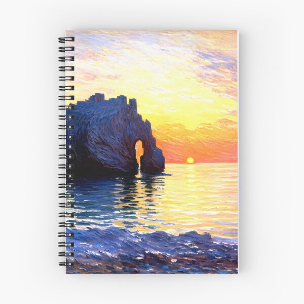 Item preview, Étretat, Cliff of d’Aval at Sunset designed and sold by artdesignsnow.