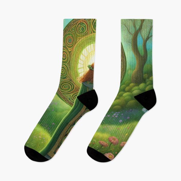 Item preview, Folk Art Celtic Druid in a meadow designed and sold by Colin Bentham.