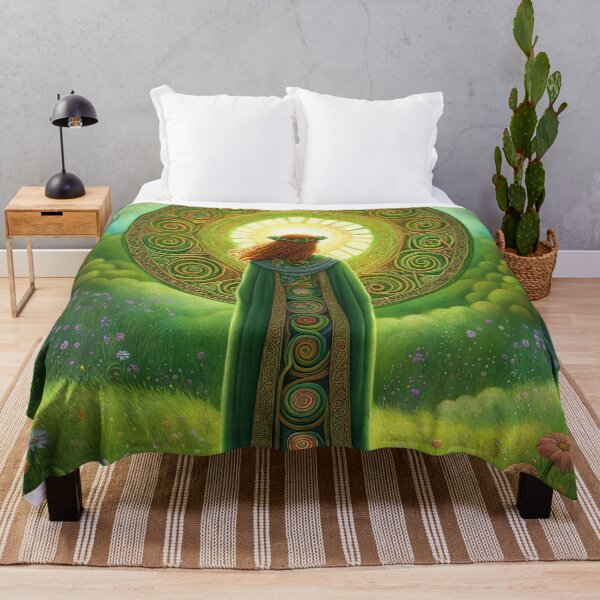 Item preview, Folk Art Celtic Druid in a meadow designed and sold by Colin Bentham.