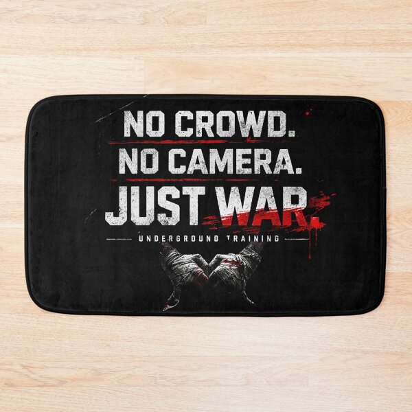 Item preview, No Crowd No Camera Just War – Underground Training Gym Design designed and sold by Gym4Studio.