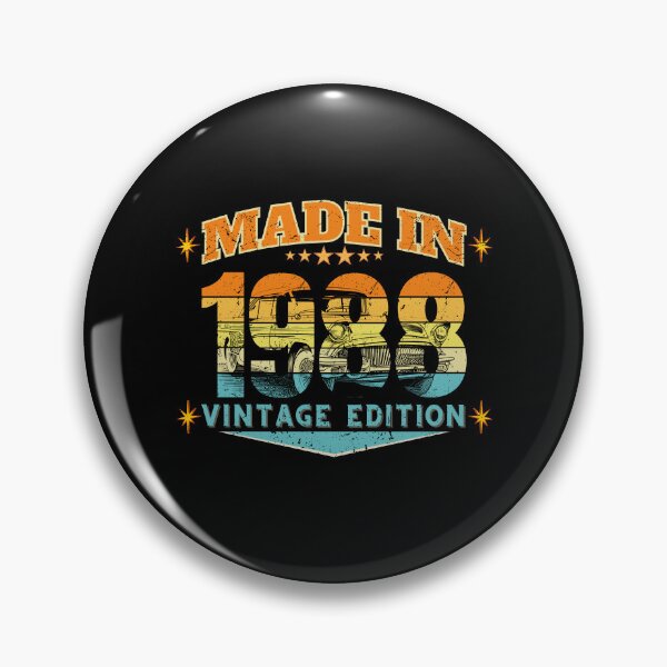 Item preview, Made in 1988 Vintage Birthday Gift – Retro 80s Distressed 38th Birthday Design designed and sold by MixedVibes Co..