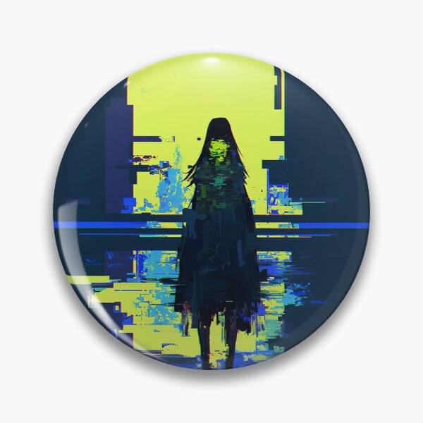 Item preview, Neon Glitch Girl Silhouette designed and sold by Christian Weiss.