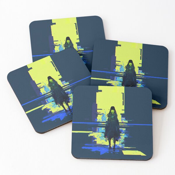 Item preview, Neon Glitch Girl Silhouette designed and sold by Christian Weiss.