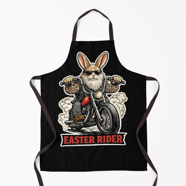 Item preview, Cool Biker Bunny Motorcycle Design designed and sold by JustViralShirts.