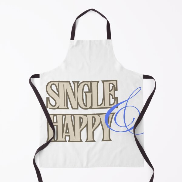 Item preview, Single Happy – Confident Single Life Typography Design designed and sold by SalinahYahya.