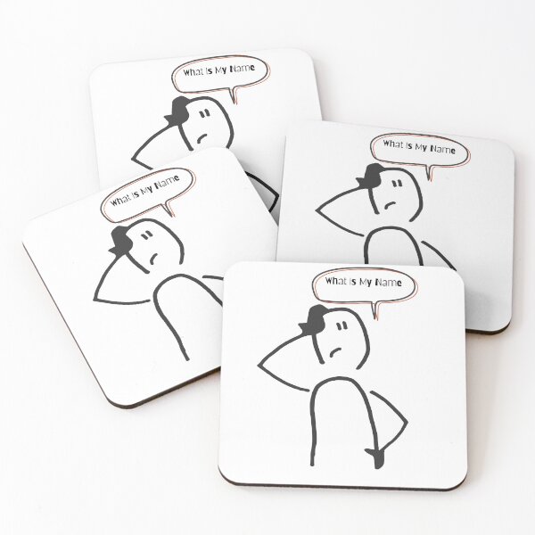 Item preview, What Is My Name? – Funny Thinking Man Sticker designed and sold by SumeetCreativeArt.