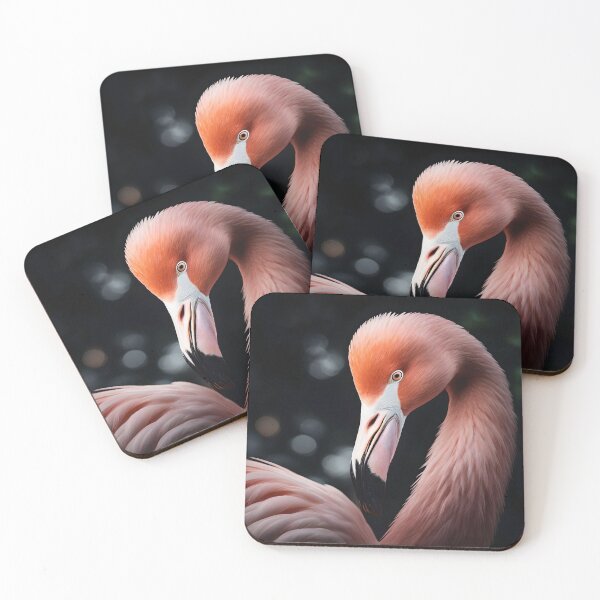 Item preview, "Reflection of Pink: A Flamingo's Self-Portrait" designed and sold by A-Work-Of-Art.