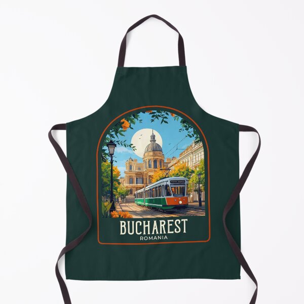 Item preview, Bucharest Vintage Travel Illustration designed and sold by HomeLivingCo.