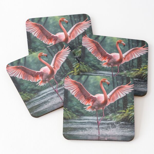 Item preview, Pink Raindance In The Jungle: The Flamingo designed and sold by A-Work-Of-Art.