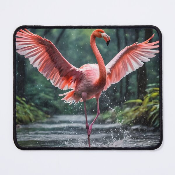 Item preview, Pink Raindance In The Jungle: The Flamingo designed and sold by A-Work-Of-Art.