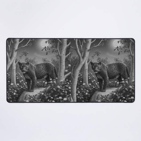 Item preview, Monochrome Beauty In The Jungle, The Jaguar designed and sold by A-Work-Of-Art.