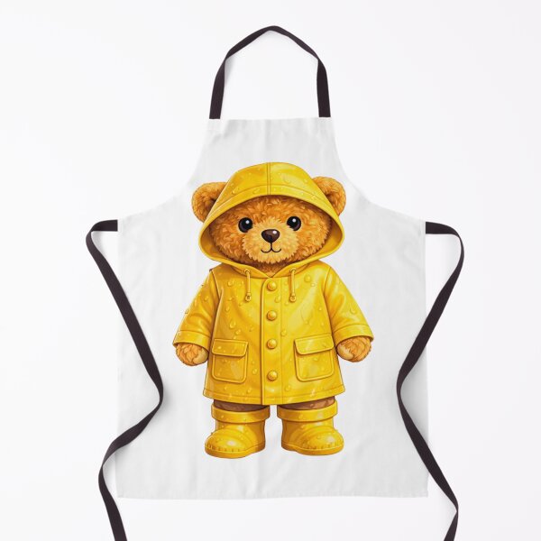 Item preview, Cute Teddy Bear in Yellow Raincoat - Rainy Day Aesthetic ☔ designed and sold by CuteBear87.