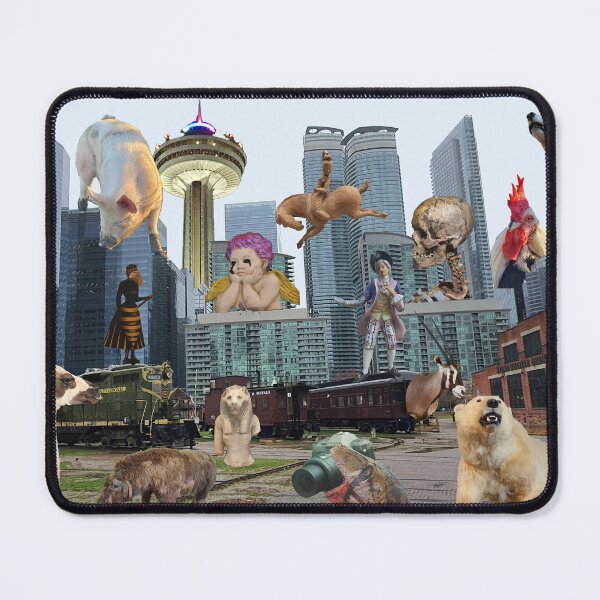 Item preview, Animals in the City Collage designed and sold by ThanatosandCo.