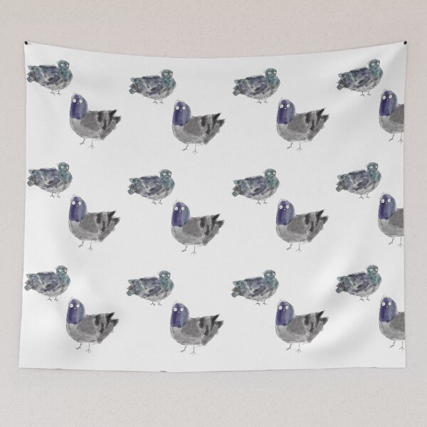 Item preview, Watercolour Pigeons  designed and sold by m4rsst0re.