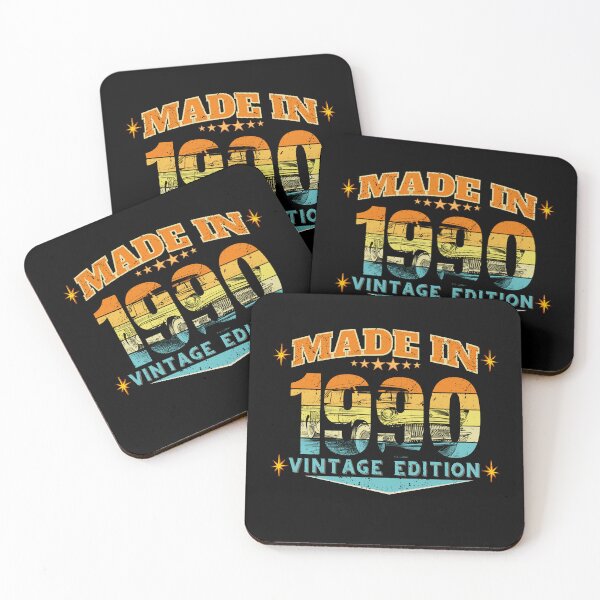 Item preview, Made in 1990 Vintage Birthday Gift – Retro 80s Distressed 36th Birthday Design designed and sold by MixedVibes Co..