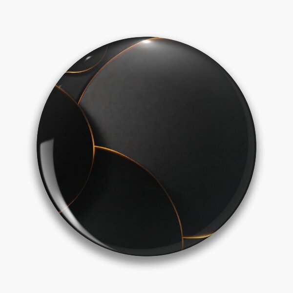 Item preview, Golden Edge Black Circles designed and sold by Kaleidoscope Print.
