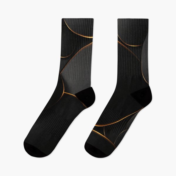 Item preview, Golden Edge Black Circles designed and sold by Kaleidoscope Print.