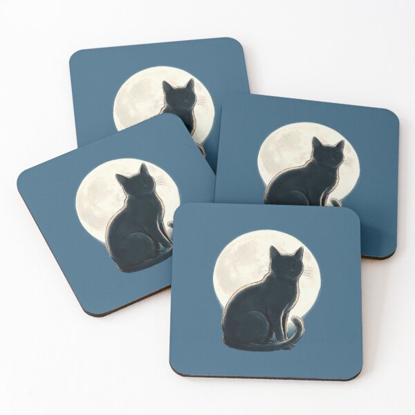 Item preview, Moonlit Shadow Cat designed and sold by HedayatDesign.