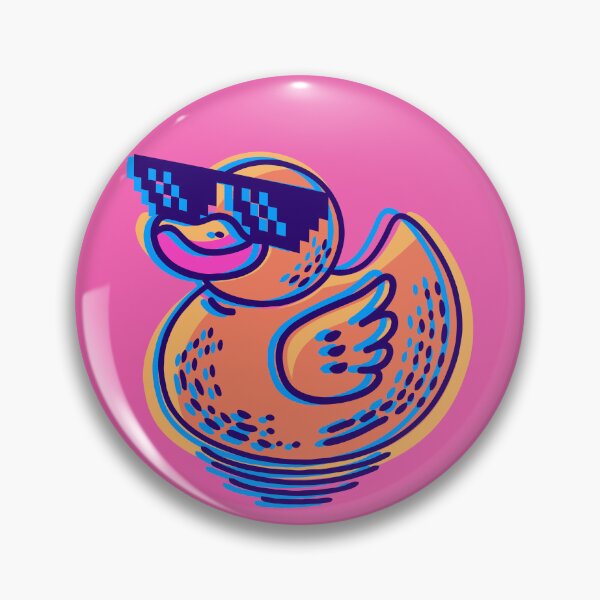 Item preview, Deal With It Duck - Retro Glitch Edition designed and sold by WestIndigo.