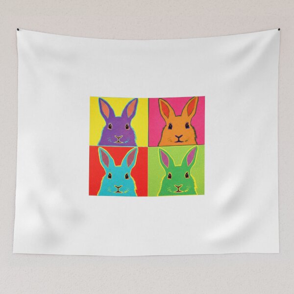 Item preview, Royal Rabbit Masterpieces - Pop Art Rabbits - Colorful Bunny Icon Series designed and sold by PhokaPhokich.