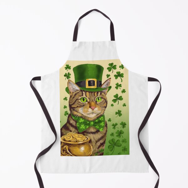 Item preview, Lucky Irish Tabby Cat designed and sold by TabbyCatStudios.
