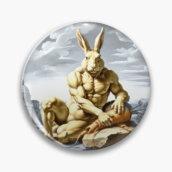 Item preview, Royal Rabbit Masterpieces - The Creation of Carrot - Sistine Inspired Strong Bunny Art designed and sold by PhokaPhokich.
