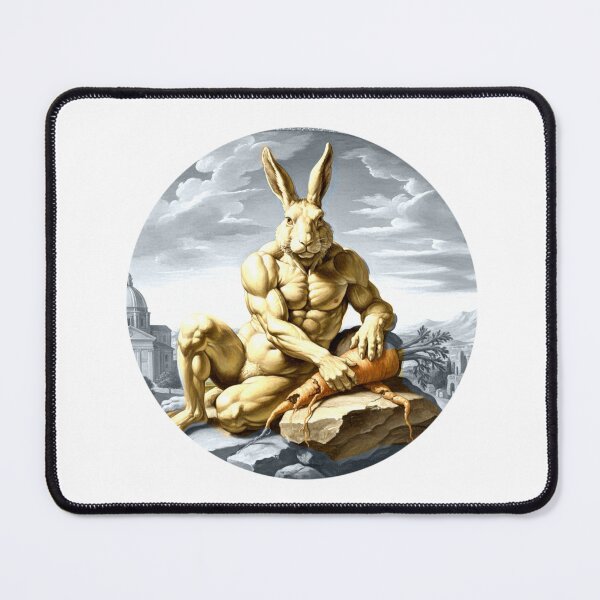 Item preview, Royal Rabbit Masterpieces - The Creation of Carrot - Sistine Inspired Strong Bunny Art designed and sold by PhokaPhokich.