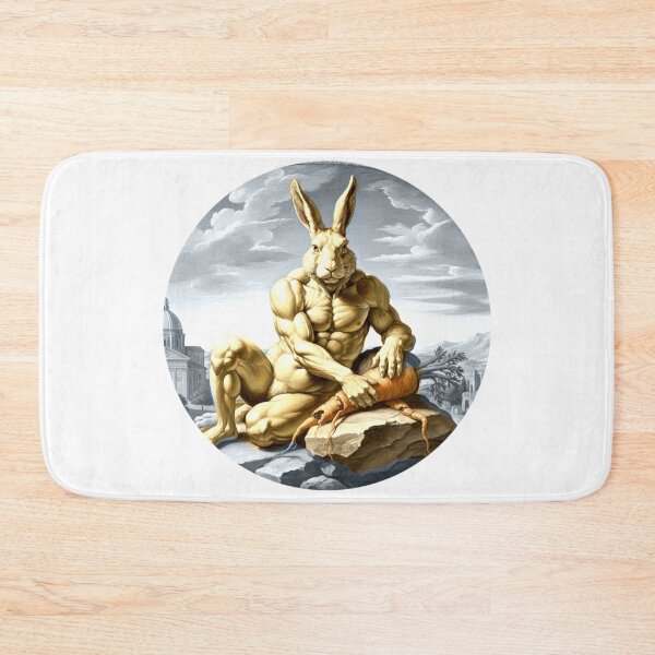 Item preview, Royal Rabbit Masterpieces - The Creation of Carrot - Sistine Inspired Strong Bunny Art designed and sold by PhokaPhokich.